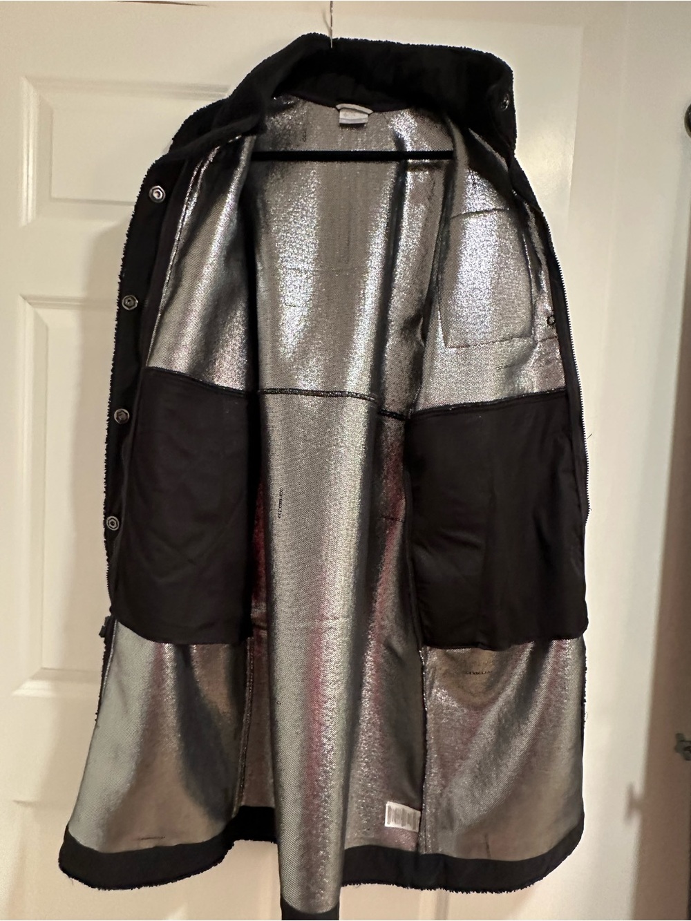 Columbia Women’s Winter Warmth Full Length Jacket Black Sherpa Coat US M, NWOT - Picture 2 of 7